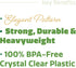 Comfy Package 100 Pack Clear Plastic Knives - Heavy Duty Disposable Silverware for Parties, Weddings, and Events