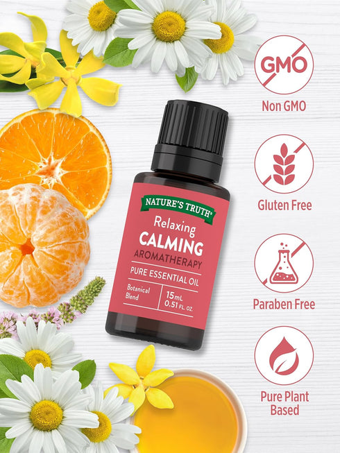 Nature's Truth Aromatherapy Calming 100% Pure Essential Oil, Citrus, 0.51 Fluid Ounce