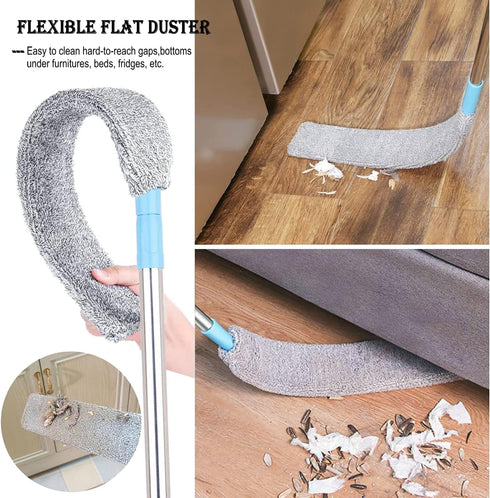 Retractable Gap Dust Cleaner: Microfiber Duster with Extension Pole (36 to 49 inches) for Household Cleaning