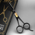Razor Sharp Beard & Mustache Scissors, 5" High Carbon Stainless Steel Facial Hair Trimming Shears, Right Handed, Black