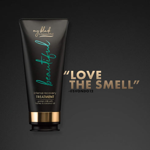 MY BLACK IS BEAUTIFUL Golden Milk Intense Recovery Hair Treatment, 5.7 Fl Oz, Sulfate Free Deep Conditioning Mask for