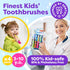 Kids Toothbrush 4 Pack, Soft Bristles with Suction Cup, Multi-Color, Child Sized Brush Heads for Ages 3-10