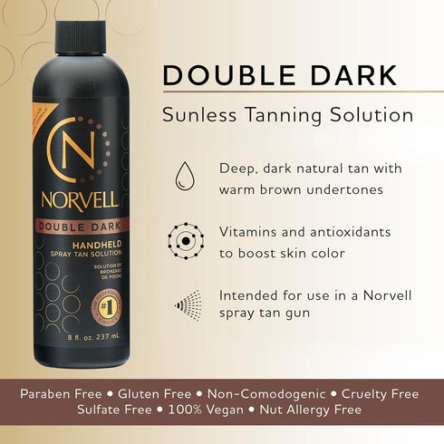 Norvell Premium Sunless Tanning Solution, Double Dark, 8 fl. oz.