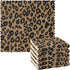 Pack of 6 Vintage Leopard Microfiber Kitchen Dish Cloths, Absorbent Fast Drying Washcloths 11x11 inch for Bathroom, Car