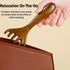 viviyoo Premium Gold Sandalwood Wide Tooth Comb - Wooden Scalp Massager & Gua Sha Tool for Lymphatic Drainage, Head