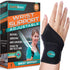 ComfyBrace Premium Lined Wrist Wrap, Carpal Tunnel Wrist Brace, Adjustable, Fits Both Hands, One Size