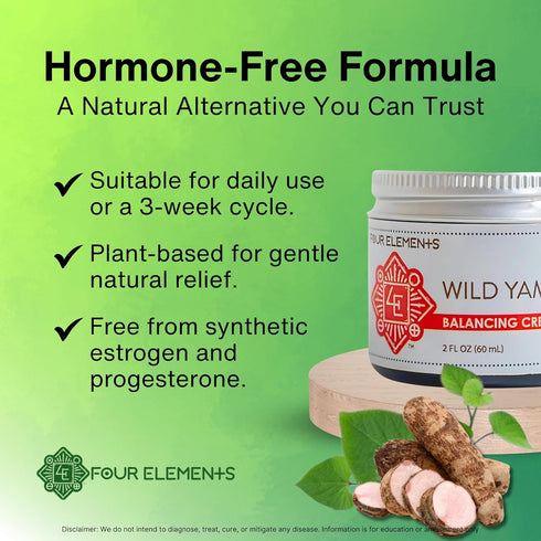Wild Yam Balancing Cream, 2 OZ - 1st Place Winner at 2023 International Herb Symposium for Creams