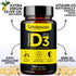 Vitamin D3 1000 IU Softgels, 365 Count, High Potency Vit D 3 Pills for Immune Support & Mood