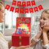 JINSTABAG 3D Birthday Money Box for Cash Gift, Money Pull Box with Music Light Cake and DIY Number Placard for Any Age
