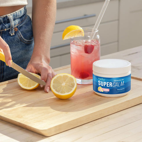Nello Supercalm Drink Mix - 30 Servings with Ashwagandha KSM 66, Magnesium Glycinate, L-Theanine, Vitamin D3