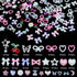 Variety 3D Nail Charms: Rhinestones, Butterfly, Star, Bowknot, Tiny Flower, Heart, Cherry for Manicure DIY Accessories