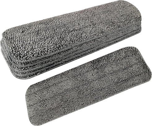 6 Pack Microfiber Spray Mop Replacement Heads for Wet Dry Mops, Reusable Replacement Refills Compatible with Bona