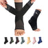 ABIRAM Foot Sleeve (Pair) Compression Wrap Ankle Brace for Arch Support, Football, Basketball, Running