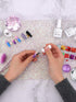 EBANKU Shiny Nail Table Mat, Washable Nail Art Hand Rest Pad for Salon Practice and Manicure
