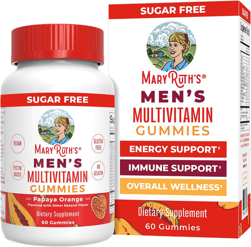 MaryRuth's Multivitamin Gummies for Men | Vitamin A, C, D, E, B6,