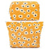 2 Pieces Little Flower Makeup Bag, Large Capacity Canvas Travel Toiletry Organizer for Women