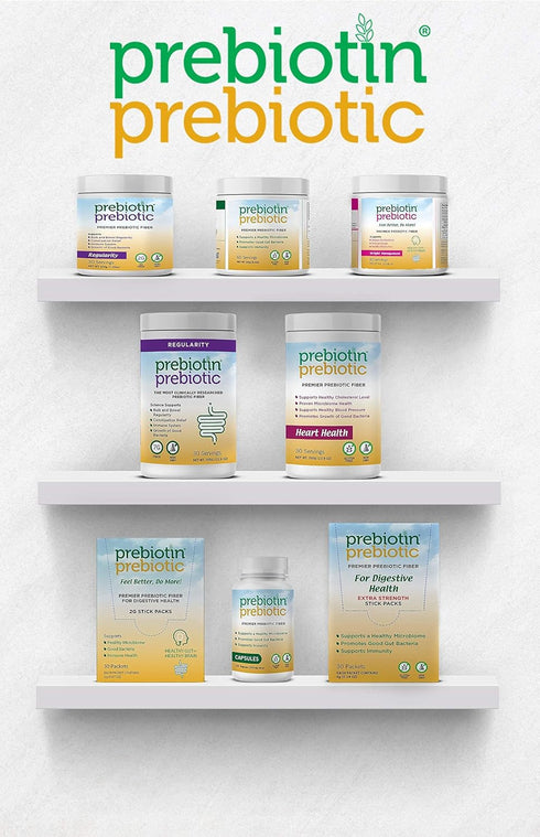 Prebiotin Prebiotic Fiber Supplement Powder, 8.68 oz, Supports Digestive Health & Weight Management, Gluten-Free
