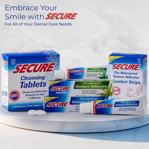 Secure Cleansing Tablets - Parent, 32 Count (Pack of 4)