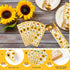 100 Pieces Silverware Bags, Sunflower Party Supplies Wedding Silverware Sleeves, Disposable Cutlery Holder