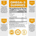 Omega 3 Fish Oil Gummies, Extra Strength Omega Fish Oil Supplement, High Absorption for Joint, Heart & Brain Support, Nature's Heart Healthy Omega 3s DHA EPA Gummy Vitamin, Orange Flavor - 120 Gummies