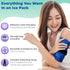 Rectangle Gel Pad for Arm, Leg, Knee, and Back - 15''x11'' Reusable Gel Ice Pack with Elastic Fastener for Hands-Free Application - Cold Packs for Post-Surgery or Sport Injuries - 1 Pack Blue