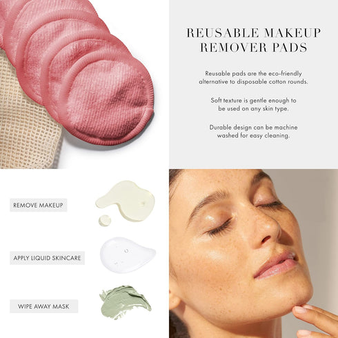 Tweezerman Exclusive Rose Tea Reusable Makeup Remover Pads