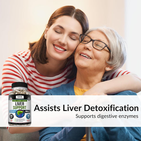 Kaya Naturals Liver Support Capsules | Detox Cleanse Supplements with Milk Thistle, Dandelion Root & Artichoke Extract