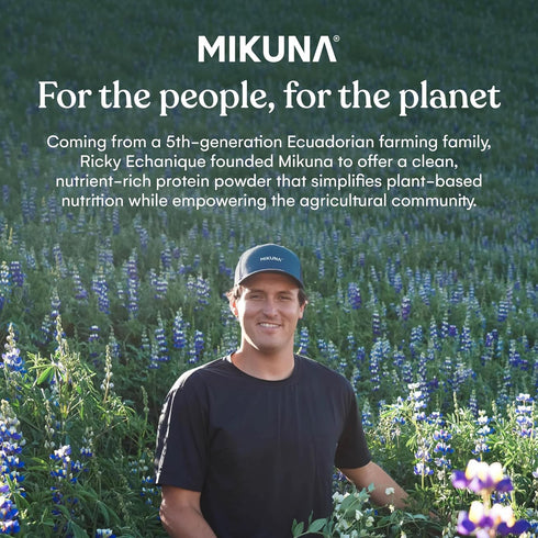 Mikuna Vegan Protein Powder, Unflavored, 15 Servings, Plant Based Chocho Superfood Protein, Dairy Free