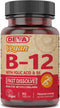 DEVA Vegan Vitamin B12 Fast Dissolve Supplement - 1000 Mcg, Lemon Flavor, 90 Tablets