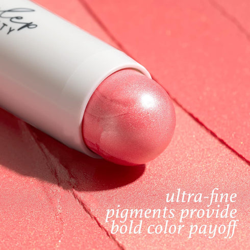 Julep Skip The Brush Cream to Powder Blush Stick - Golden Guava, Blendable & Buildable 2-in-1 Makeup Stick