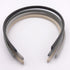 Heliums Thin Headbands - 8mm Stylish Hairbands for Women and Girls, 4 Count, Blends with Hair Color (Dark Grey, Light