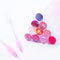 i-Laesh 20 Pcs Lash Brush Eyelash Brushes, Spoolies Cleaning Mascara Wands, Disposable Makeup Tool Set, Pink Mix