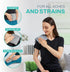 2 Pack Reusable Ice Packs for Injuries, Soft Gel Ice Pack with Velvet Fabric, Flexible Hot and Cold Set