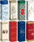 Xylitic 8 Pack christmas wine gift bags with Unique Xmas Designs,14 x 4.7