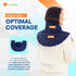 SunnyBay Microwave Heating Pad, Microwavable Heated Neck and Shoulder Wrap for Pain Relief, Blue