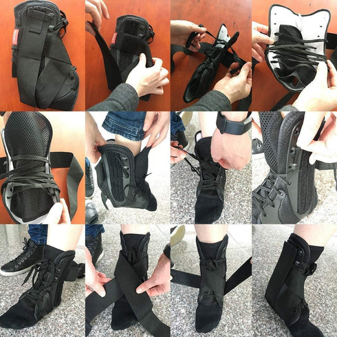 Kuangmi Adjustable Ankle Brace Stabilizers - Ankle Support for Sports, Injury Recovery, 1 Piece (XL)