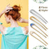 WILLBOND 8 Pieces French Hair Pin, Metal U Shaped Pins, 4 Inch Chignon Sticks for Women