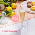 Prestee Set of 24 Clear Plastic Champagne Flutes, 4.5 oz Shatterproof Disposable Glasses for Celebrations