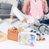 5 Packs Clear Waterproof Cosmetics Bag, TSA Approved, PVC Zippered Toiletry Pouch for Travel, Bathroom, and Organizing