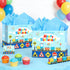 Wayyogh Train Birthday Gift Bag with Greeting Card Tissue Paper Large Train Birthday Wrapping Paper Bags Party Favor