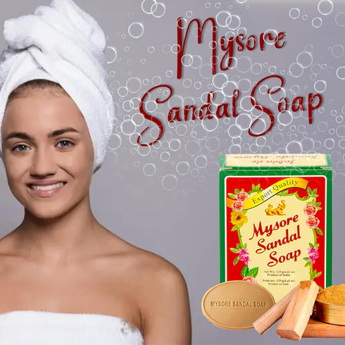 Mysore Sandal Soap 4.41 oz (125 Grams) Box - Pack of 5