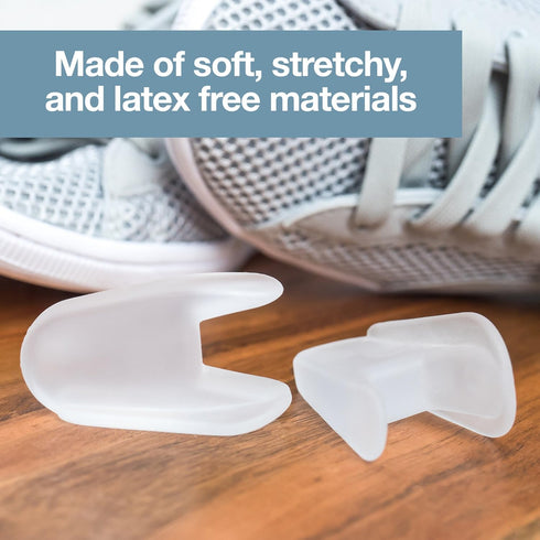 ZenToes Toe Separators for Bunion Pain Relief, Set of 6 Flared Gel Straighteners to Align Toes and Prevent Corns and