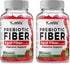 YUM-V'S Prebiotic Fiber Gummies for Adults & Kids, 5g Digestive Aid, Keto Friendly, No Sugar Added (90 Count, Pack of 2)