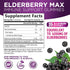 Sambucus Elderberry Gummies for Adults, Teens & Kids - Super Concentrated 35:1 Extract, Equivalent to 4200mg of Elderberries - Daily Immune Support Black Elderberry Vitamin Supplement - 120 Count