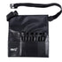 MSQ 23 Pockets Professional Makeup Brush Bag, Adjustable PU Leather Organizer with Artist Belt Strap