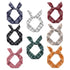 ONEYE Wire Headbands for Women - Twist Bow Hairbands, Fashion Check Bunny Ears Headwraps, 8 Count Hair Accessories