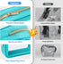 PACKISM TSA Approved Clear Makeup Bag - 3 Pack Upgrade Color-Edged Toiletry Bag for Various Storage Needs (Turquoise)