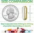 XPRS Nutra Size 1 Empty Vegan Capsules, 1000 Count DIY Vegetable Pill Caps for Supplements, White