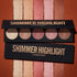 Highlighter Powder Palette, Makeup Palette for Facial Bronzers Illuminator, Waterproof Long Lasting (5 Color, 1 Count)