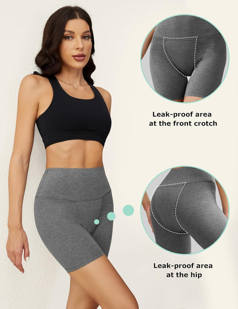 OVRUNS Period Underwear for Women Sleep Heavy Period Panties Leak proof period Shorts for Incontinence Maternity